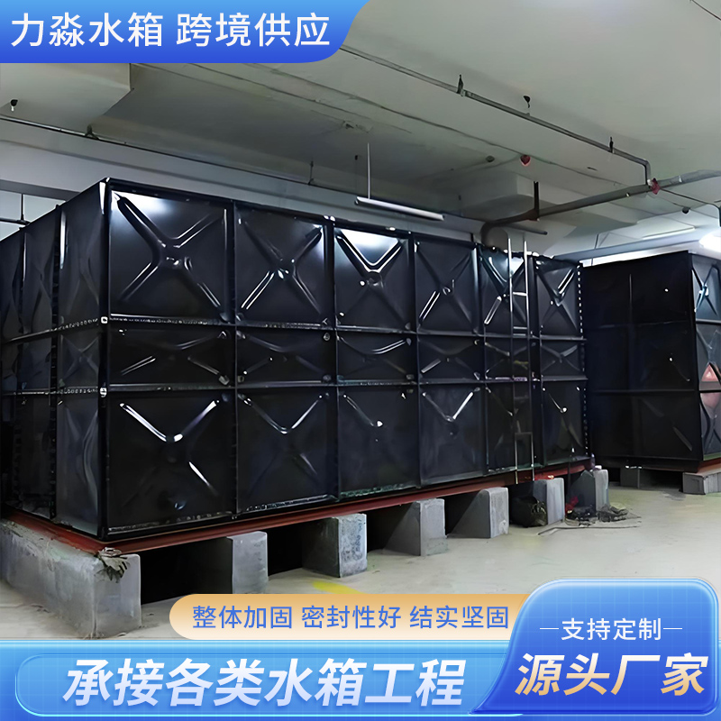 定安县搪瓷钢板水箱地埋箱泵一体消防水箱 - 厂家